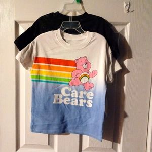 Care bears graphic tee 2 pack new.